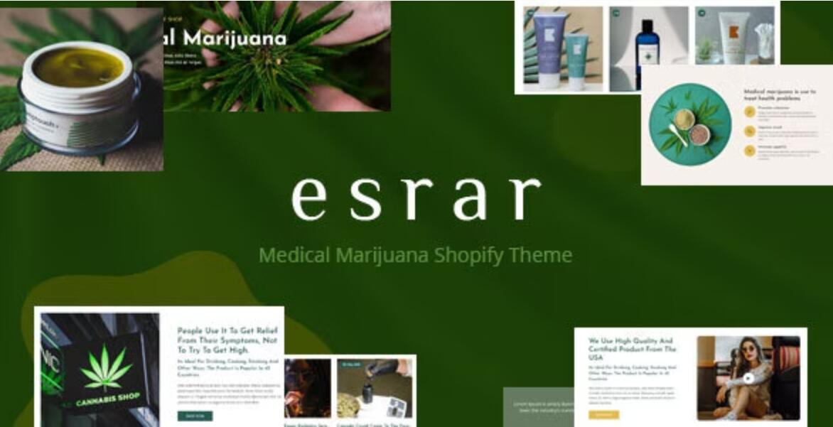 医用大麻商店Shopify 主题Esrar